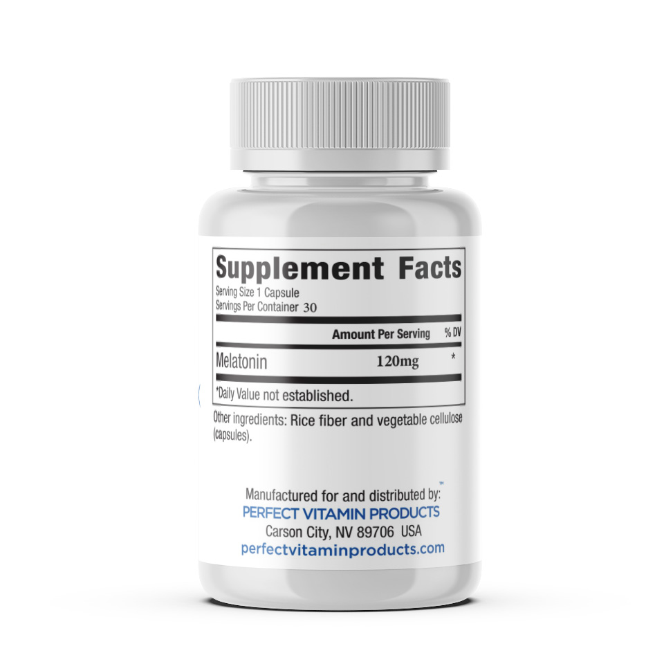 Melatonin Max 120mg High Dose Capsules - Image 2